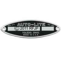 G503,Army Jeep, Military Jeep, Military, WWII, Post War, Willys, Ford, CJ,MB,GPW,M38,Autolite starter data plate ,dp-starter