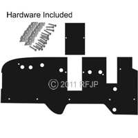 MB GPW, MB GPW PartsFirewall padding kit for late Willys MB -A3132 02,MB,GPW,A3132 02 Jeep G503 RFJP VintageJeeps
