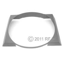 MB GPW, MB GPW PartsRadiator fan shroud, GPW -A3615 GPW,MB,GPW,A3615 GPW Jeep G503 RFJP VintageJeeps