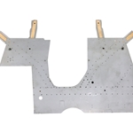 GPW body panel front floor half with hat channels -671019GPW ,Vintagejeeps RFJP  Jeep