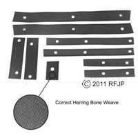 MB GPW, MB GPW PartsAnti squeak set for front fenders and splash aprons -anti-sq-fend, A2662K, A2662, A3158,MB,GPW,anti-sq-fend, A2662 K A2662, A3158 Jeep G503 RFJP VintageJeeps