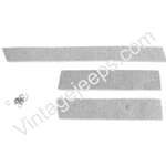 MB GPW, MB GPW PartsRadiator top and side seals set  -A3574,MB,GPW,A3574 Jeep G503 RFJP VintageJeeps